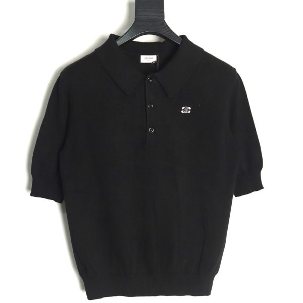 Celine Arc de Triomphe short-sleeved POLO shirt