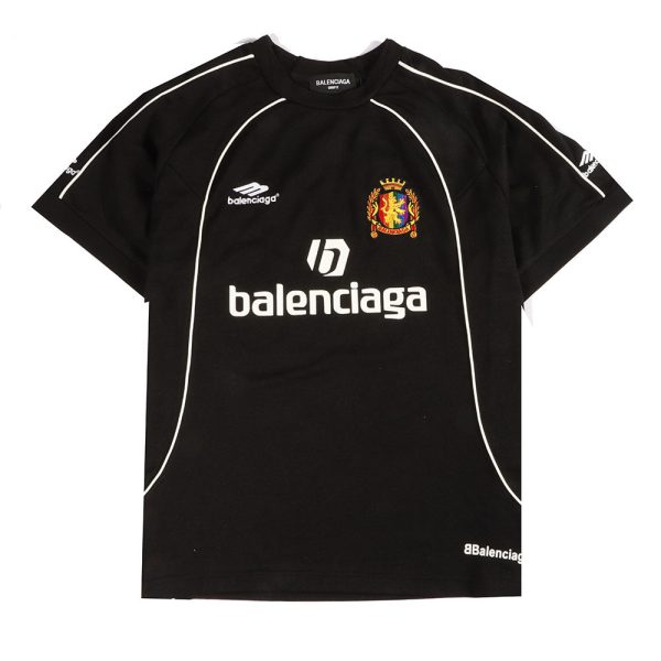Balenciaga & Manchester United football embroidered short sleeves