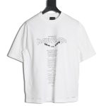 Balenciaga Newspaper layout large print cut short sleeve T-shirt