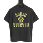 Louis Vuitton yellow knitted short-sleeved T-shirt