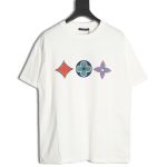 Louis Vuitton three flower emblem logo print short sleeves