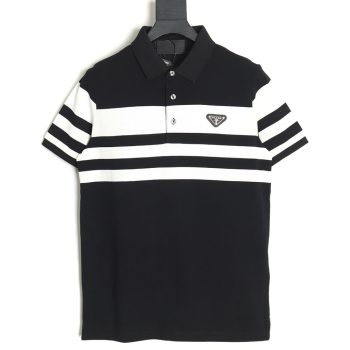 Prada Striped Polo Short Sleeve TSK1