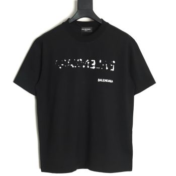 Balenciaga Hand-painted graffiti print washed short-sleeves TSK1