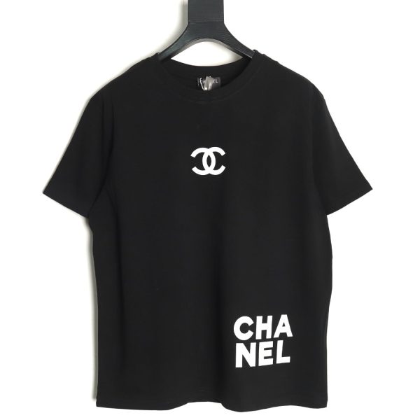 Chanel chest press rubber short sleeve T-shirt TSK1