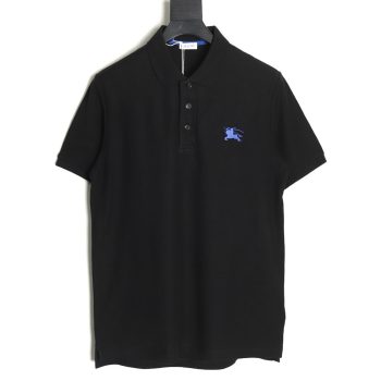 Burberry Chest Embroidered Horse Short Sleeve Polo Shirt TSK1