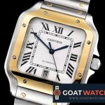 Cartier - Santos De Cartier Mens XL YG/SS White BVF 40mm MY9015
