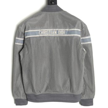 Dior mesh webbing baseball jacket