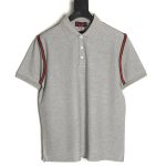 Gucci webbing splicing short-sleeved POLO shirt TSK1