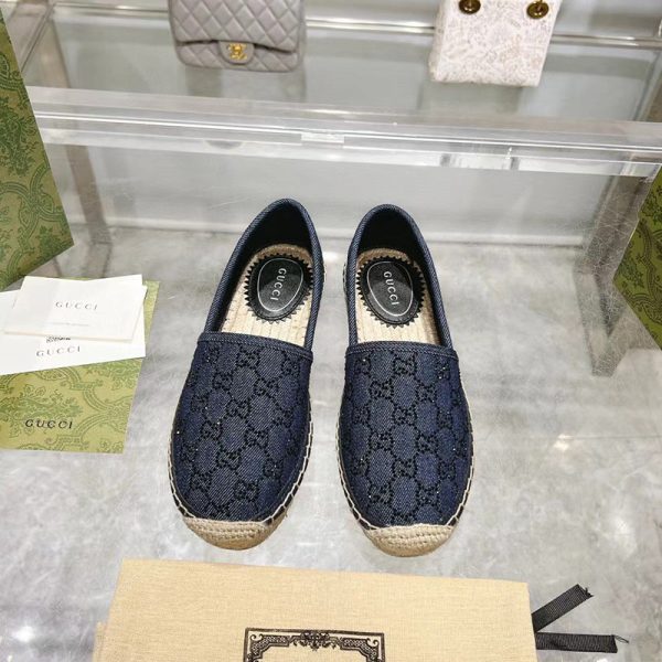 Gucci Women's Espadrille With GG Crystals