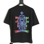 Chrome Hearts Sanskrit Cross Color Foam Printed T-Shirt TSK1
