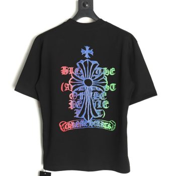 Chrome Hearts Sanskrit Cross Color Foam Printed T-Shirt TSK1