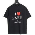 Balenciaga Valentine's Day limited edition heart print short-sleeved T-shirt TSK1