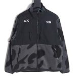 The North Face x KAWS North Face joint model FW23 1995 Denali Logo printed color block zipper fleece long-sleeved jacket_CM_1