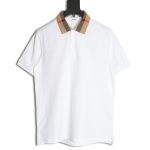 Burberry Classic Collar Check Short Sleeve Polo Shirt TSK2