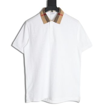 Burberry Classic Collar Check Short Sleeve Polo Shirt TSK2
