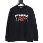 Balenciaga 23Fw graffiti lettering print crew neck sweatshirt