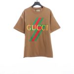 GUCCI letter geometric pattern print short sleeve TSK1