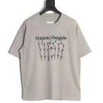 Maison Margiela geometric numbers embroidered short-sleeved T-shirt TSK1