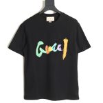 Gucci classic sketch logo round neck short sleeves