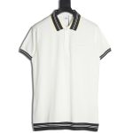 Burberry Striped Threaded Polo Short Sleeve