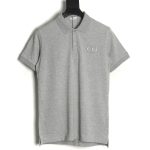 Dior embroidered CD letters Polo short sleeve TSK1