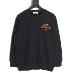 Hermes logo print crew neck sweatshirt TSK1