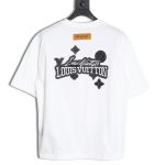 Louis Vuitton heavy letter embroidered short sleeve