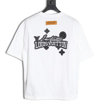 Louis Vuitton heavy letter embroidered short sleeve