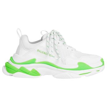 BALENCIAGA TRIPLE S 'FLUO GREEN WHITE'