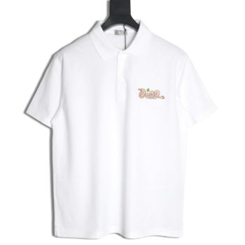 Dior & KAWS Year of the Snake logo short-sleeved polo shirt