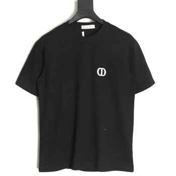 Dior chest logo embroidered lettering short sleeve T-shirt TSK1