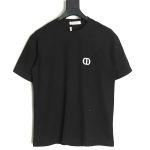 Dior chest logo embroidered lettering short sleeve T-shirt TSK1