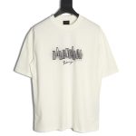 Balenciaga Halo Print Pop Embroidery Short Sleeve T-Shirt