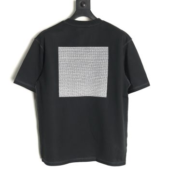 Balenciaga reverse stitching design dense English letters short sleeves