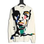 Louis Vuitton portrait jacquard knit sweater