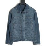 Louis Vuitton embossed monogram denim jacket 46-52