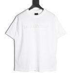 Balenciaga obscure lock letter embroidered short-sleeved T-shirt