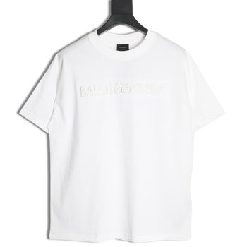 Balenciaga obscure lock letter embroidered short-sleeved T-shirt