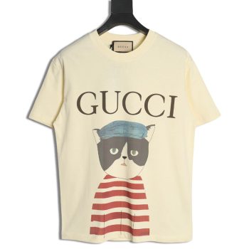 Gucci Funny Cartoon Series Printed Short Sleeve