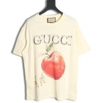 Gucci classic letter logo apple print short sleeve T-shirt