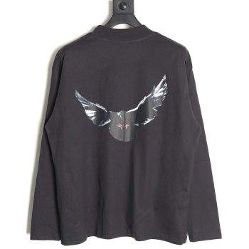 Yeezy & Gap & Balenciaga joint peace dove theme long-sleeved T-shirt TSK2