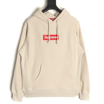 Supreme chest embroidered logo pocket hooded sweatshirt