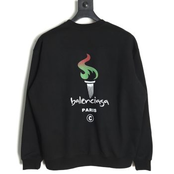 Balenciaga Torch Flame Print Crewneck Sweatshirt TSK1