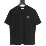 Loewe chest colorful logo embroidery logo short sleeve T-shirt TSK1