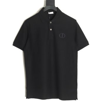 Dior classic CD embroidered short-sleeved polo shirt TSK2