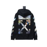 Off-white painting print zip-up hoodie TSK1