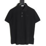 Dior embroidered lettering signature short sleeve polo shirt TSK1