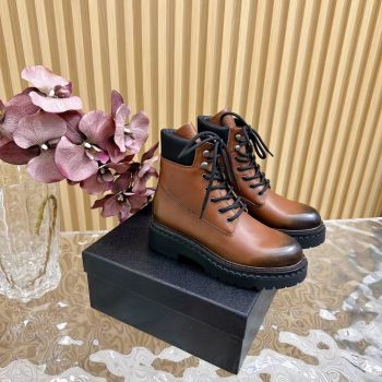 Prada Leather work boots