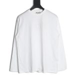 Miu Miu Embroidered Cotton Long Sleeve T-Shirt