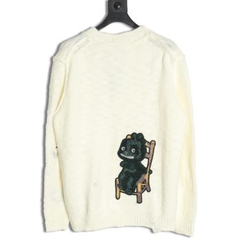Dior dinosaur chair embroidered crewneck sweater